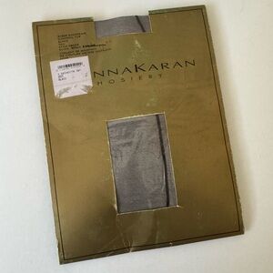 Donna Karan Back Seam Sheer Control Top Pantyhose Hosiery Size XL (Tall) Black
